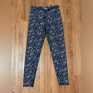 Large (14/16) Navy with Colorful dots leggings, Eddie Bauer